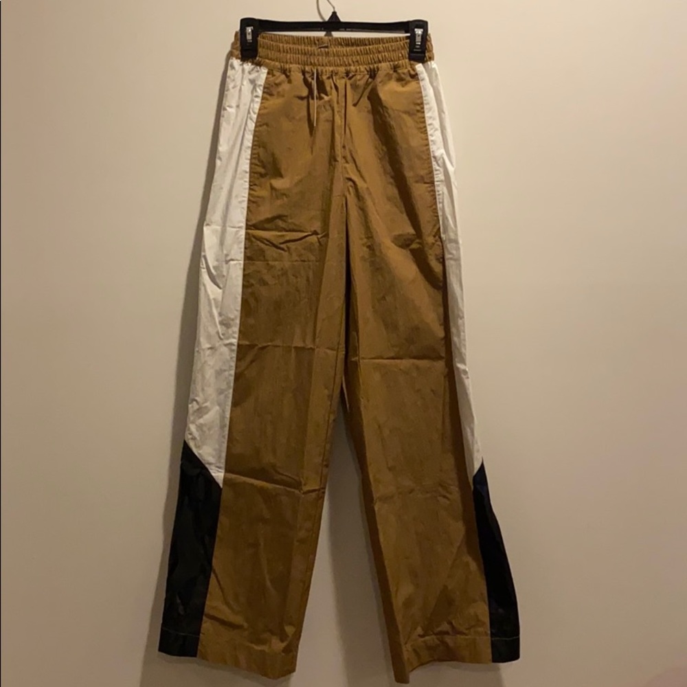 Wide Leg Colorblock Track Suit Pants
